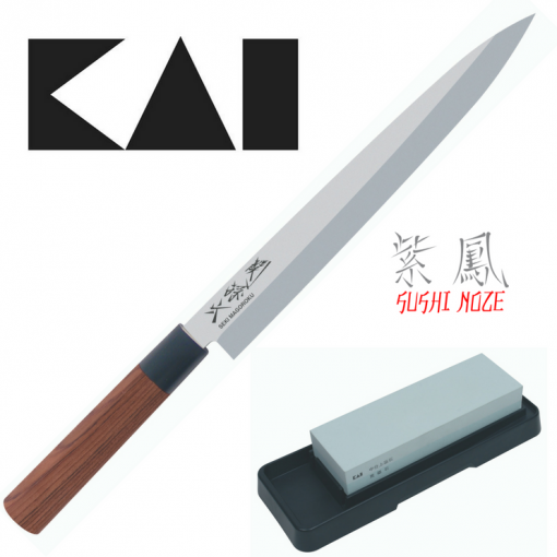 Zvýhodnený set na sushi (nôž MGR-0240Y + brúsny kameň AP-0305)