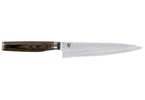 Univerzálny damaškový kuchynský nôž so zúbkovanou čepeľou Tim Mälzer TDM-1722