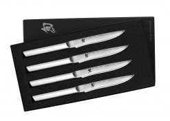 Sada damaškových nožov na steak Shun Steel MHS-400